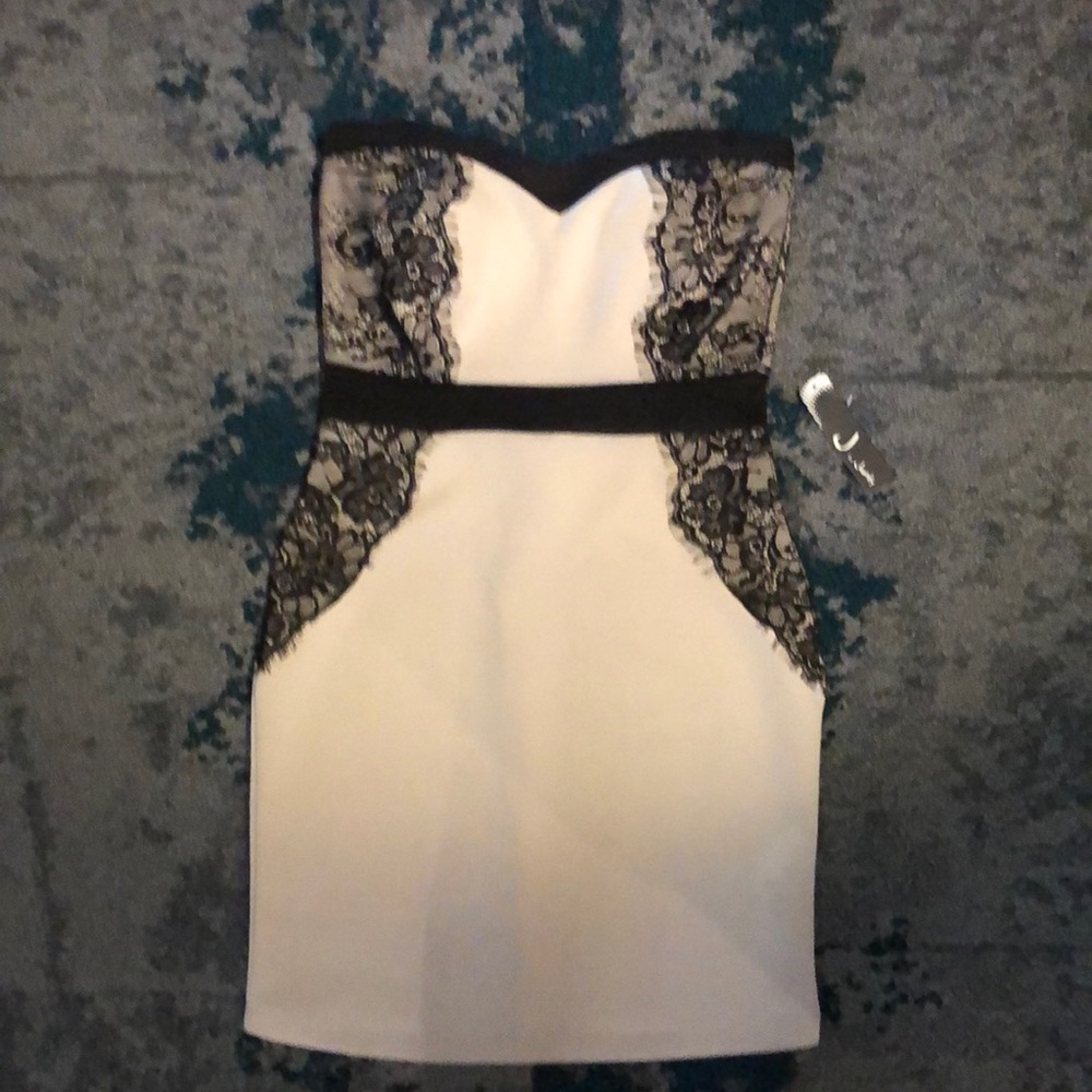 Strapless Lace Dress